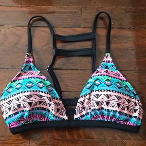 Colorful fun bikini top